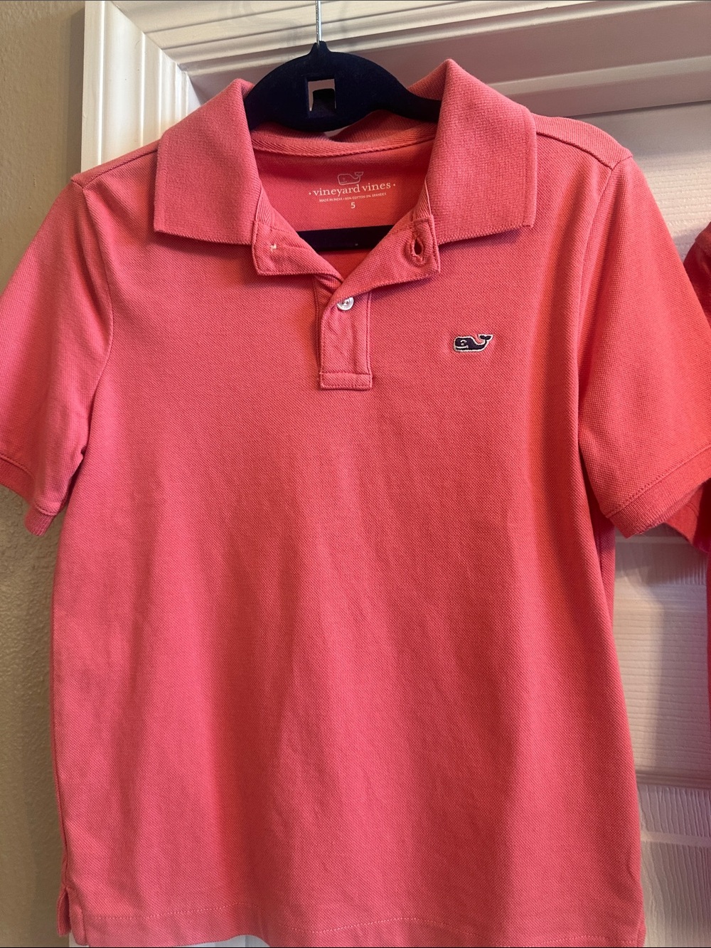 Vineyard Vines Coral Pink Boys' Polo Shirt Size 5